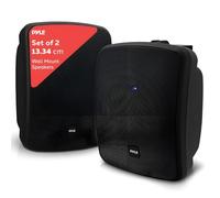 Pyle Outdoor Bluetooth Speakers Pair - 13.3 cm (5.25") Weatherproof Wireless Wall/Ceiling Mounted Speakers, 600W Waterproof, Heavy-Duty Grill, Garden Patio Use, Indoor/Outdoor Sound System - Black