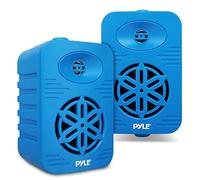 Pyle Outdoor Speakers - 300 Watt Waterproof Marine Grade Speakers, Universal Mounting, Heavy Duty ABS Construction- Home, Boat, Deck, Patio, Pool-Blue