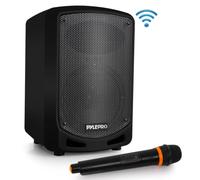 Pyle PA Music Box, Party Box, Portable Karaoke Machine with Microphone, Party Speaker with Bluetooth, Sound System 6.5 Inch Subwoofer, PA System Complete Set, Karaoke Set LED Battery Display, MP3/USB