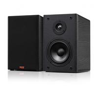 Pyle Bookshelf Speakers Passive Hi-Fi - 16.5 cm Stereo Speakers with Wall Mount Brackets, 200W Max Power, RCA Input, Paper Cone Woofer, Soft Dome Tweeter, For Turntables, Vinyl, DJ & Home Audio, Black