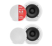 Pyle PDIC60T 6.5 inch Two Way In Ceiling Speaker with 70V Transformer
