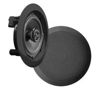 Pyle PDIC61RDBK In-Wall/In-Ceiling Dual 6.5-Inch Speaker System, 2-Way, Flush Mount, Black (Pair)