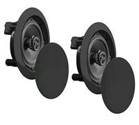 Pyle PDIC81RDBK 250 W 2 Channel 8-Inch Ceiling-Mounted Speaker (Pack of 2)