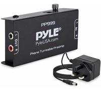 Pyle Phono Preamp for Turntable - Amplifier, Pre Amp Hi-Fi Mini Stereo Box, Pre-amplifier Phono Stage for Record Player Audio Box with RCA Input & Output, Low Noise Operation, w/DC 12V Power Supply