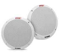 Pyle PLMR605W Dual 6.5'' Waterproof Marine Speakers, 2-Way Full Range Stereo Sound, 400 Watt, White (Pair)