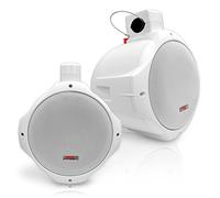Pyle PLMRW85 8 inch 300W Two Way Wake Board Marine Speaker - White