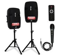 Pyle Portable PA Speaker System 1800W Bluetooth Active/Passive Outdoor
