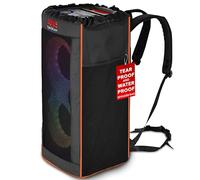 Pyle Portable Waterproof Speaker Bag, Tear-Proof Travel Case with Adjustable Backpack Straps, Side Storage Pockets & Drawstring Top, Compatible with Pyle Speaker PPHP26BL & More, 11.8”x11.8”x26.4”
