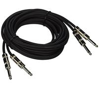 Pyle-Pro PCBL2F15 15ft Dual 1/4 inch Male to 1/4 inch Male Jack Cable