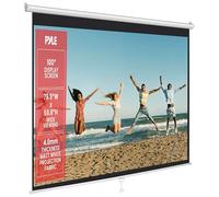 Pyle Projector Screen Pull Down Manual - 100-Inch Roll-Down Wall &Ceiling Mount Projection Screen with Black Masking Border for Home Cinema, Office or Classroom Use