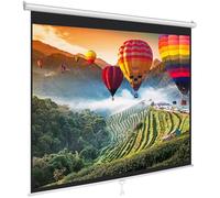 Pyle Projector Screen Pull Down Manual - 84-Inch Roll-Down Wall &Ceiling Mount Projection Screen with Black Masking Border for Home Cinema, Office or Classroom Use