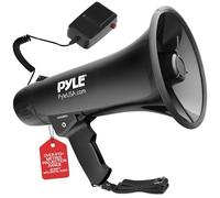 Pyle Portable Mini Bull Air Horn Megaphone Speaker - - 40W Adjustable Volume, 1000 Yard Range, Built-in Siren - Perfect for Outdoor Sports, Cheerleading, Kids, Safety Drills