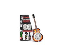Pyle Resophonic Resonator Acoustic Electric Guitar, 6 String Round Neck
