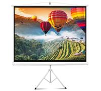 Pyle Screen Projector Roller Blind, 72 Inch 4:3 - Projector Screen 110 x 145 cm with Tripod, Portable, Foldable & Wind-resistant, Extendable for Indoor/Outdoor, Home Cinema, School, Office, Garden