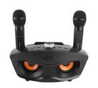 Pyle Speaker 2 Microphone, Bluetooth Speaker with Two Karaoke Microphone (Black) Home KTV Karaoke (black)