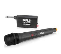 Pyle UHF Wireless Microphone System - Karaoke Microphone, Dynamic Mic with USB Receiver & Rechargeable Battery, Karaoke & Singing Mic for PA DJ Setup