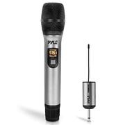 Pyle UHF Wireless Microphone System - Karaoke Microphone, Dynamic Mic with USB Receiver & Rechargeable Battery, Karaoke & Singing Mic for PA DJ Setup