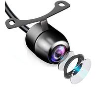 Pyle Universal Mount Front Rear Camera - Marine Grade Waterproof Built-in Distance Scale Lines Backup Parking/Reverse Assist Cam w/ Night Vision LED Lights 420 TVL Resolution - PLCM38FRV