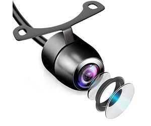 Pyle Universal Mount Front Rear Camera - Marine Grade Waterproof Built-in Distance Scale Lines Backup Parking/Reverse Assist Cam w/ Night Vision LED Lights 420 TVL Resolution - PLCM38FRV