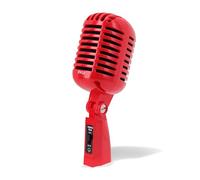 Pyle Vintage Dynamic Microphone, Retro Microphones, Classic Old Style Vocal Mics, Unidirectional Cardioid Mic w/ XLR Cable, Universal Stand Compatible, Live Performance, Studio Recording