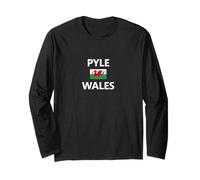 Pyle Wales Welsh Flag City Long Sleeve T-Shirt