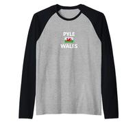 Pyle Wales Welsh Flag City Raglan Baseball Tee