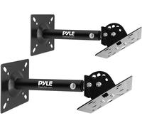 Pyle Wall Outlet Shelf with Cord Storage, Speaker Mount Stand Pair for Home, Ad