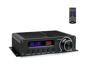 Pyle Wireless Bluetooth Home Audio Amplifier - 100W 5.1 Channel Home Theater Power Stereo Receiver, Surround Sound w/HDMI, AUX, FM Antenna, Subwoofer Speaker Input, 12V Adapter