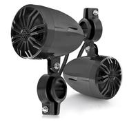 PyleUsa 2.25” Waterproof Off-Road Speakers - 20W Marine Grade Passive Woofer Sound System Full Range Outdoor Audio Stereo Speaker for Motorcycle, Car, ATV, 4x4, Jeep, Boat, Includes Brackets (Black)