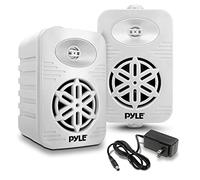 PyleUsa Bluetooth Indoor Outdoor Speakers Pair - 500 Watt Dual Waterproof 5.25” 2-Way Full Range Speaker System w/ 1/2” High Compliance Polymer Tweeter - Home, Boat,Deck, Patio, Poolside - PDWRBT56WT
