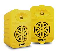 PyleUsa Indoor Outdoor Speakers Pair-500 Watt Dual Waterproof 5.25” 2-Way Full Range Speaker System w/ 1/2”High Compliance Polymer Tweeter in-Home,Boat, Marine,Deck,Patio,Poolside (Yellow) - PDWR55YL