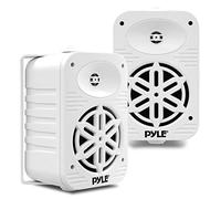 PyleUsa Indoor Outdoor Speakers Pair-500 Watt Dual Waterproof 5.25” 2-Way Full Range Speaker System w/ 1/2”High Compliance Polymer Tweeter - in-Home, Boat, Marine,Deck,Patio,Poolside (White) PDWR55WT