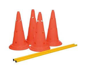 Pylon Obstacles Orange and Yellow Set of 2 - 30 x 50cm/100cm