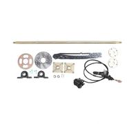 Pyltha 1000mm Rear Live Axle Kit with Brake Components and Chain, Metal Construction for ATV Quads and Drift Trikes - Reliable Performance, Enhanced Stability for Smooth Driving