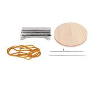 Pyltha 28 Pin Manual Knitting Loom, Stainless Steel and Wood, Lightweight 150g - DIY Crafts, Easy Weaving, Ideal for Socks and Clothing Repair