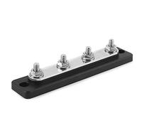 Pyltha 4 - Point Bus Bar Power Cable Terminals, 100 Fireproof ABS Base, Stainless Steel Studs - High Safety Factor, Durable Design, Ideal for Trucks and Boats