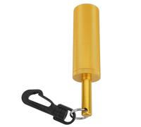 Pyltha Aluminum Underwater Shaker with Anti Slip Texture, Steel Balls, 360° Swivel Hook, Gold - Durable Signal Bell for Scuba Diving Gear Accessories (Gold)
