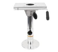 Pyltha Boat Seat Pedestal Adjustable Height 330-480mm, Aluminum Alloy with 360 Degree Swivel, Detachable Design for RV Yacht Marine
