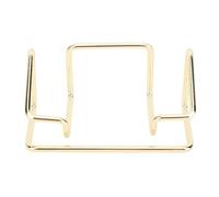 Pyltha Business Card Holder Iron, Multifunctional 5PCS Slick Finish Display Stand, Durable Office Accessory - Drop Proof Build, Large Capacity, Multi Use (Gold)
