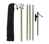 Pyltha Camping Lamp Pole, Folding Lightweight Aluminium Alloy Lantern Stand with Storage Bag, Green - Durable and Stable, Adjustable Height for Outdoor Camping and Fishing (Green)