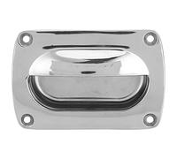 Pyltha Flush Pull Handle 304 Stainless Steel, 3.7 x 2.4 Inch, Marine Grade for Yacht Hatch RV - Durable Construction, Easy Installation, Perfect for Furniture Lockers