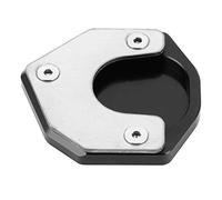 Pyltha Motorcycle Enlarge Plate Pad, Black Aluminum Alloy, 74x68mm - Extra Stability, Anodized Finish, DRZ400 Off - Road Riding