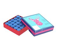 Pyltha PU Leather Pool Cue Tips, 50PCS, 13mm Diameter, Durable Replacement with Storage Box - Easy Installation, Wear -, Ideal for Billiards and Snooker