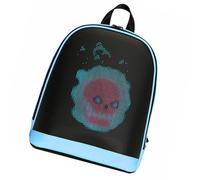 Pyltha Smart LED Backpack with App - Controlled Display, Rainproof Oxford Nylon, 30x26x12cm Travel Essentials - Spacious Organization, Comfortable Mesh, Durable for Outdoors (Blue)