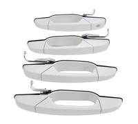 Pyltha White Exterior Door Handle Set, 4PCS, ABS + PC, Fits 1500 2500 3500 Models - Durable, Ergonomic Grip, Stylish Design