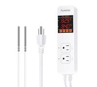 Pymeter Digital Temperature Controller Reptile Thermostat for Aquarium Greenhouse Heater Terrarium Heat Mat Seed Germination Plant Heating Pad