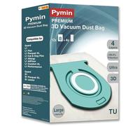 Pymin 12Pack TU/CO Vacuum Hoover Bags 4 Exhaust Filters for Guard L1/M1/S1 | Large capacity Bags HyClean Air Vacuum Cleaner Bags for Miele