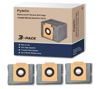 Pymin 3 Pack Dust Bags for Eufy Clean X10 Pro Omni /X8 Pro SES /X8 Pro Robot Vacuum Self-Empty Station,2.5L Large Capacity Disposable Replacement Bag Accessories Part