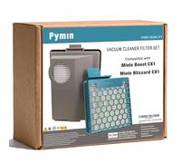Pymin Vacuum Cleaner Filter for Miele Boost CX1 Allergy/CX1 Active/CX1 CarCare/CX1 Cat & Dog PowerLine/CX1 125 Edition Replacement Filter, Replacement for Part SF-HY 60, CX-FSF, 1 Filter + 1 Fine Dust