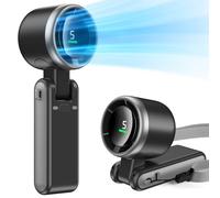 Pymoji Foldable Handheld Fan, Portable High Speed Rechargeable 10000mAh Mini Turbo Fan, Digital Display, 5 Speed Adjustable Personal Small Pocket, Gifts for Women Men Travel Camp Outdoor Office